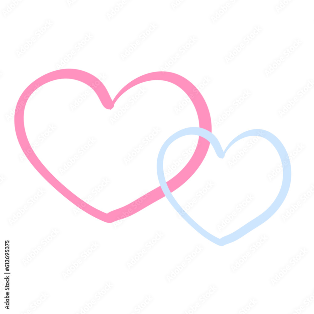 pink heart dacoration
