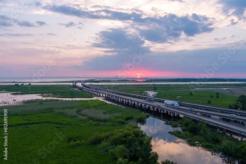 Wallpaper Mural Mobile Bay, Alabama at sunset Torontodigital.ca