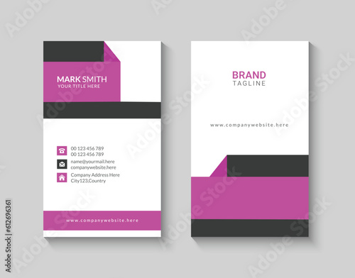 Business card design template