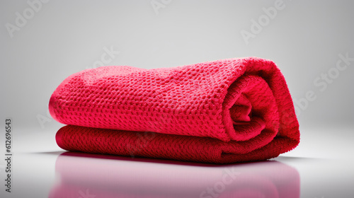 Towel on white background. Generative AI