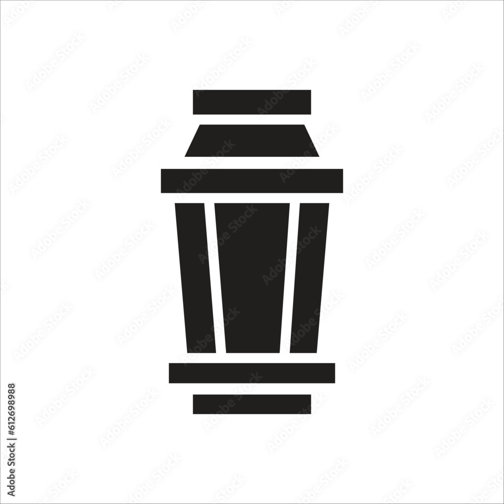 garden lamp vector icon logo template garden lamp vector icon logo template