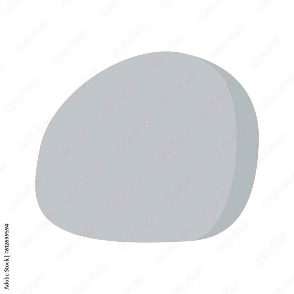 Flat vector silhouette illustration of rock Flat vector silhouette illustration of rock