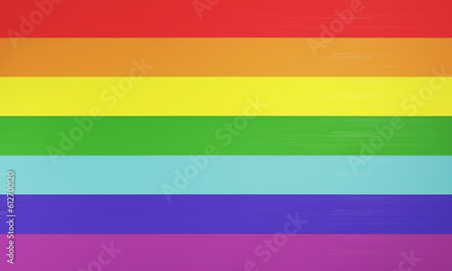 Pride Flag Banner  Pride Flag Rainbow or Pattern for Pride Month.3d render