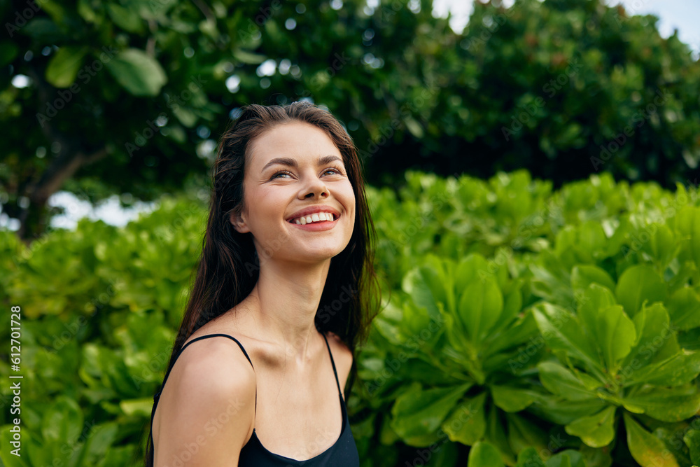 woman lifestyle freedom park beautiful walk t-shirt active nature smiling summer woman lifestyle freedom park beautiful walk t-shirt active nature smiling summer