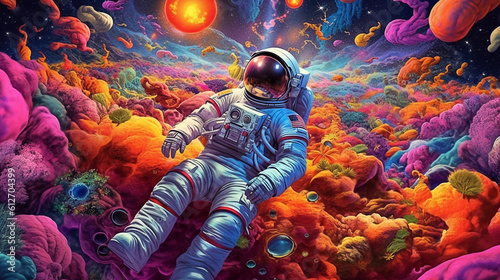 Stellar Odyssey: A Psychedelic Voyage Through Space