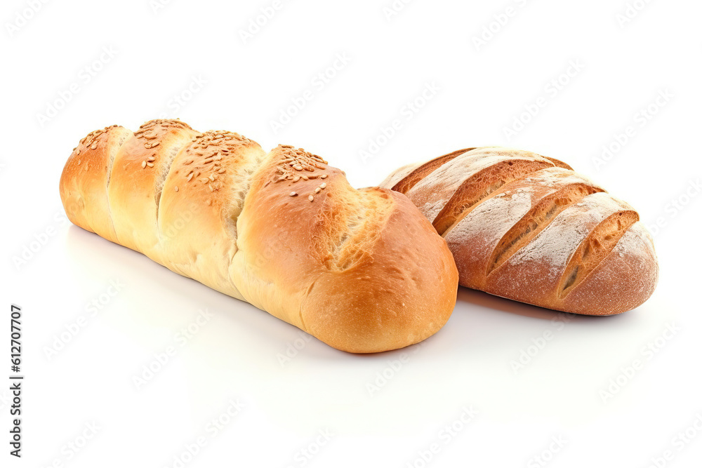bread on white background ,Bread close-ups, food close-ups, food photography bread on white background ,Bread close-ups, food close-ups, food photography