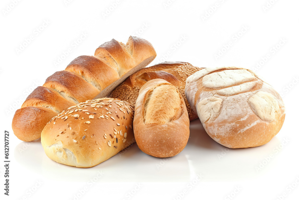 bread on white background ,Bread close-ups, food close-ups, food photography bread on white background ,Bread close-ups, food close-ups, food photography