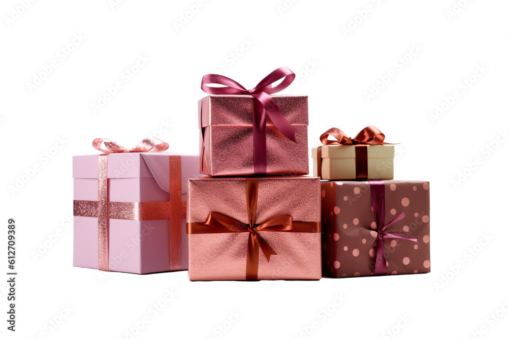 gift boxes, isolated on white background PNG gift boxes, isolated on white background PNG