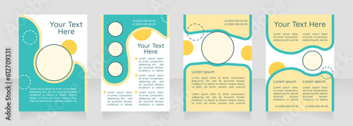 Promoting healthy diet blank brochure layout design. Health care. Vertical poster template set with empty copy space for text. Premade corporate reports collection. Editable flyer paper pages