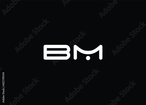 BM abstract logo design and professional logo