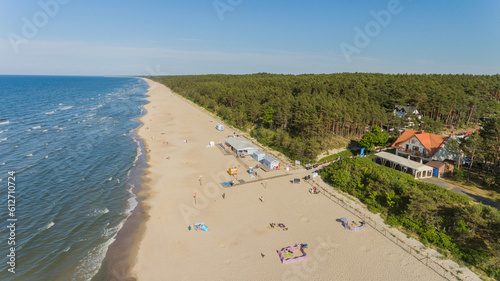 Plaża Sztutowo z drona photo