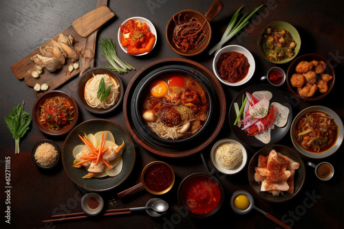 korean dish with delicious spicy sauce