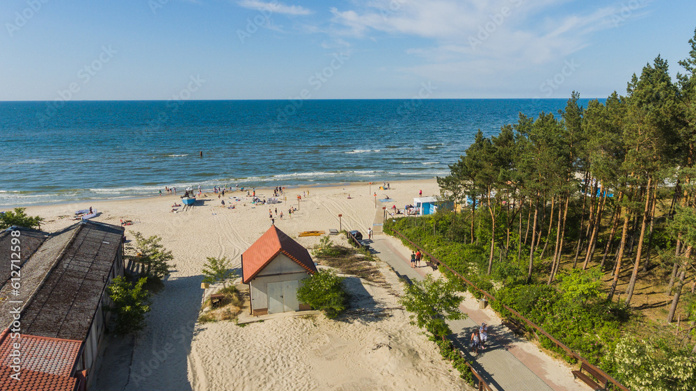 Plaża Kąty Rybackie z drona