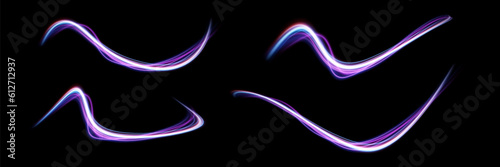 
Neon light.Motion speed light lines.Colorful wave effect.Squiggle.Swirl curve effect.