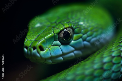 venomous green snake
