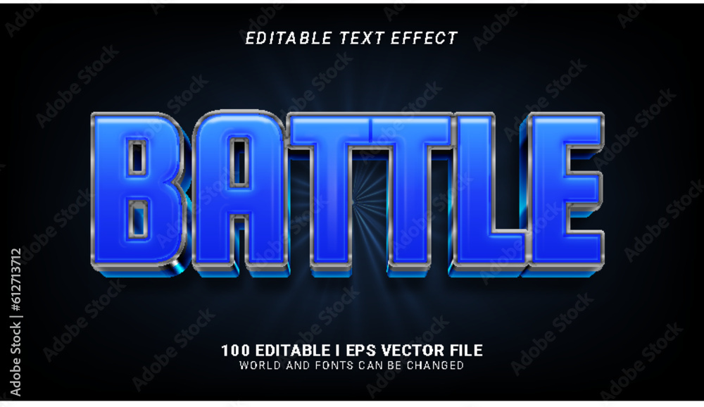Obraz premium battle text effect
