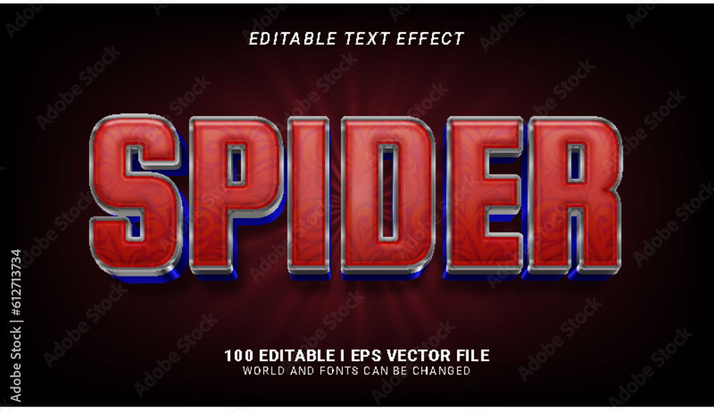 spider text effect