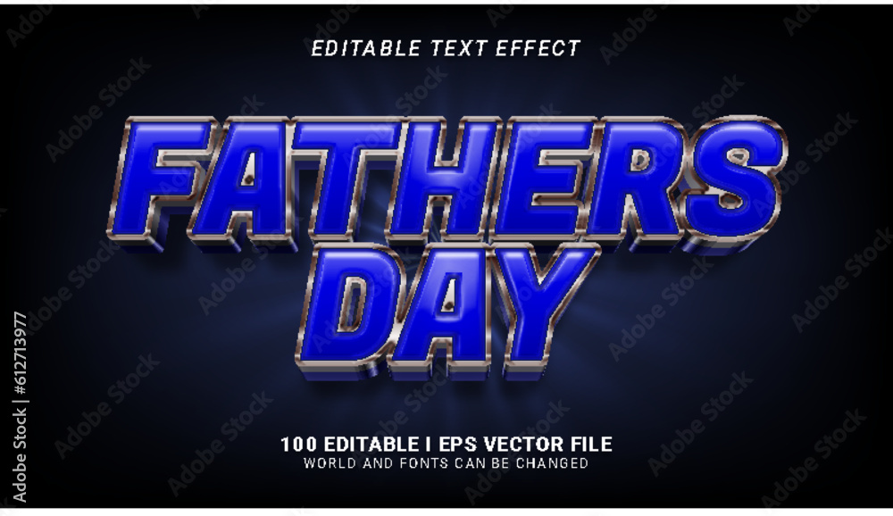 fathers day text effect