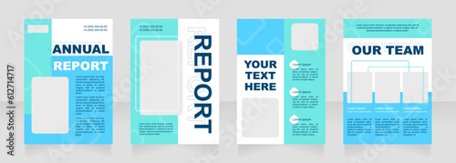 Laboratory modern blank brochure layout design. Laboratory tech ingo. Vertical poster template set with empty copy space for text. Premade corporate reports collection. Editable flyer paper pages photo