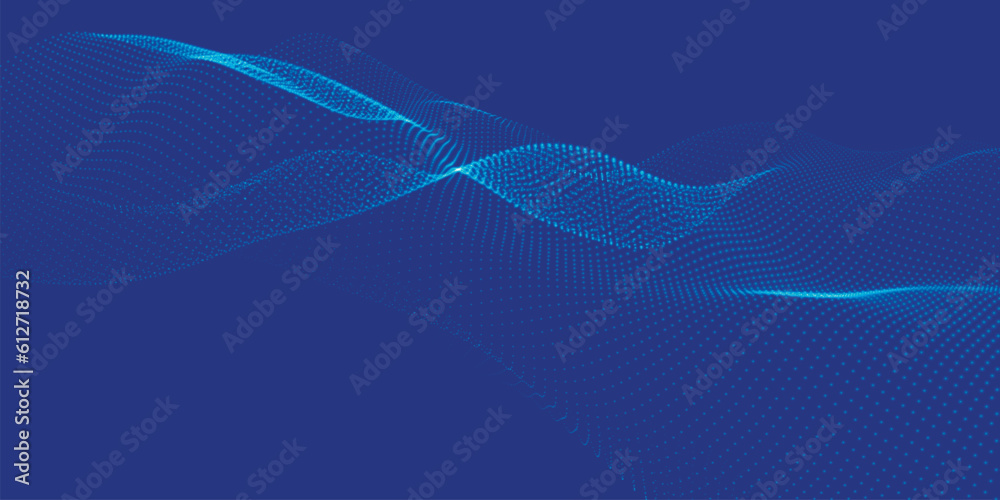 Abstract digital wave of particles. Futuristic point wave. Technology background vector. 3D rendering. Abstract digital wave of particles. Futuristic point wave. Technology background vector. 3D rendering.