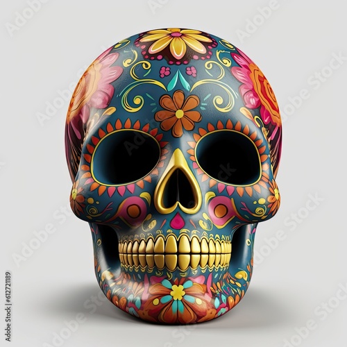 Mexican festival known as Day of the Dead. Generative AI