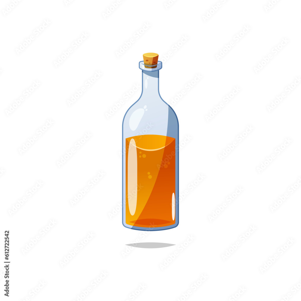 Bottle of beer vector isolated on white background. Bottle of beer vector isolated on white background.