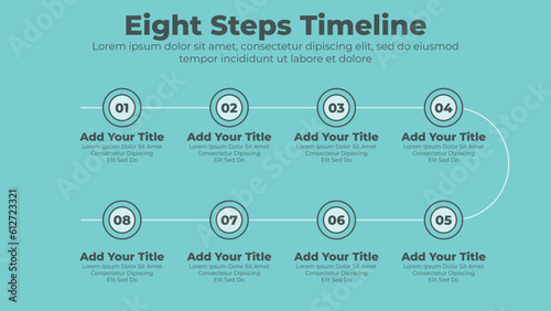 Infographic template for business timeline presentation