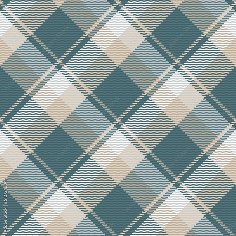 Seamless plaid pattern vector background for flannel shirt, blanket, throw or other modern textile