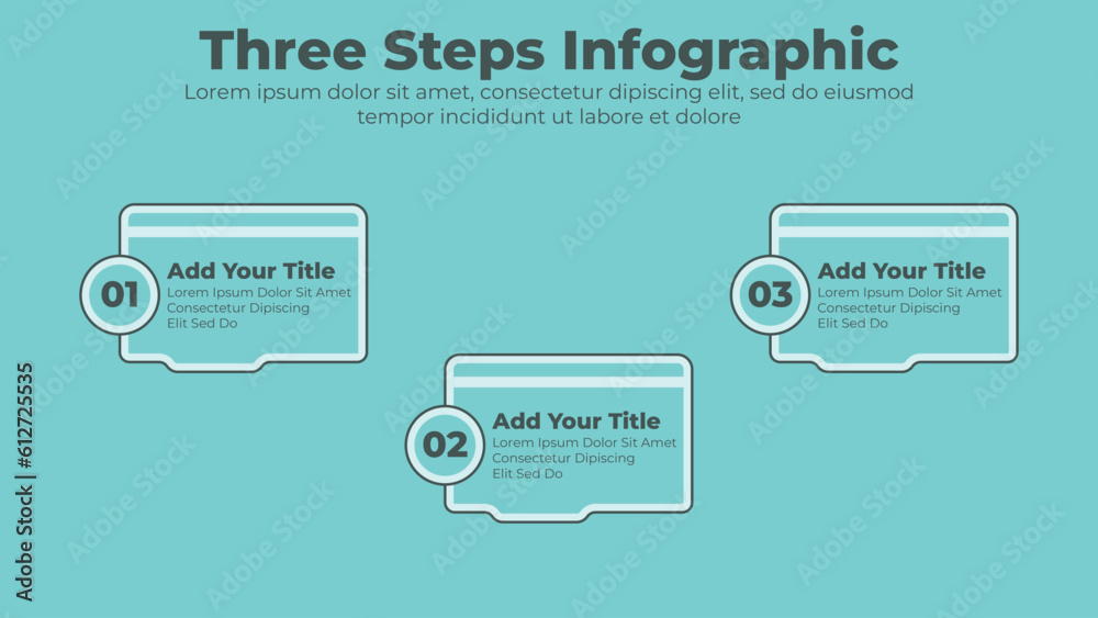 Infographic template business concept with step Infographic template business concept with step