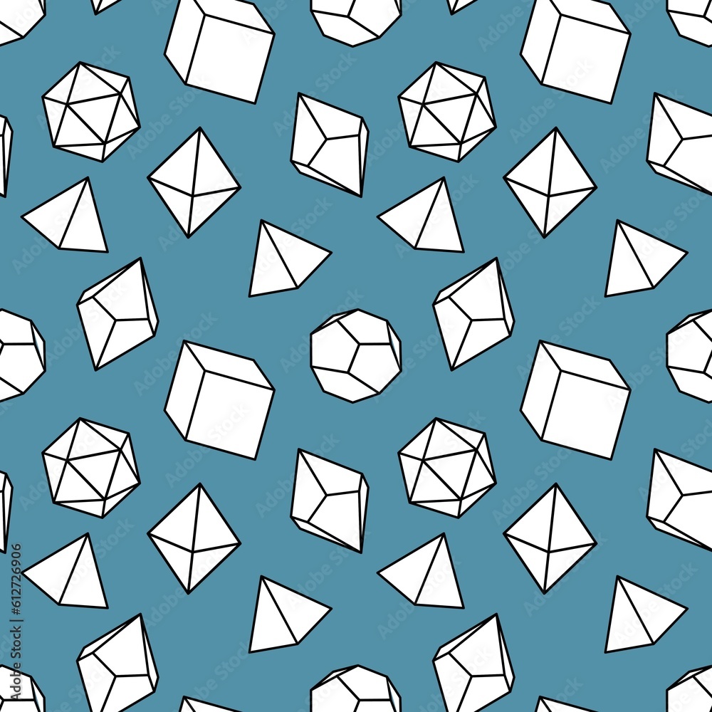 Seamless pattern of dice for board games. Seamless pattern of dice for board games.