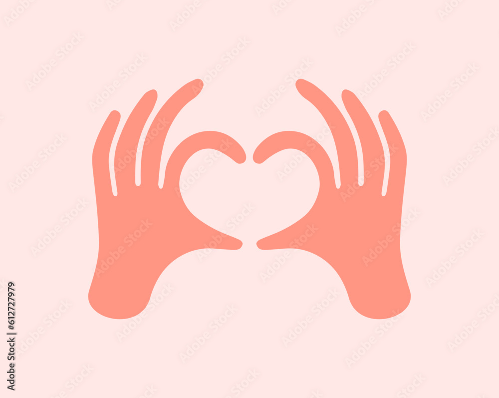Hands making or formatting a heart symbol icon. I love you heart sign. Valentine day, message of love hand gesture, shapes heart with both hands. Hands making or formatting a heart symbol icon. I love you heart sign. Valentine day, message of love hand gesture, shapes heart with both hands.