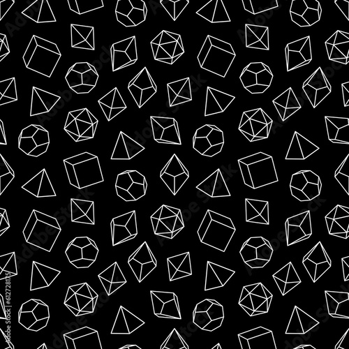 Seamless pattern of dice for board games.