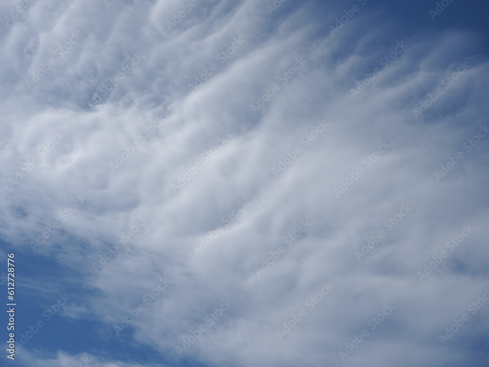 Fototapeta premium Fondo de nube blanca sobre cielo azul