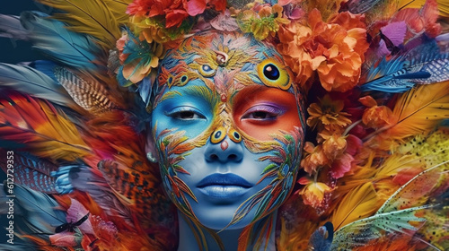 Generative AI, Colors of Life: Explore vibrant and vivid scenes photo