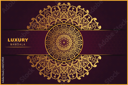Unique luxury vector nice gradient decorative mandala background design