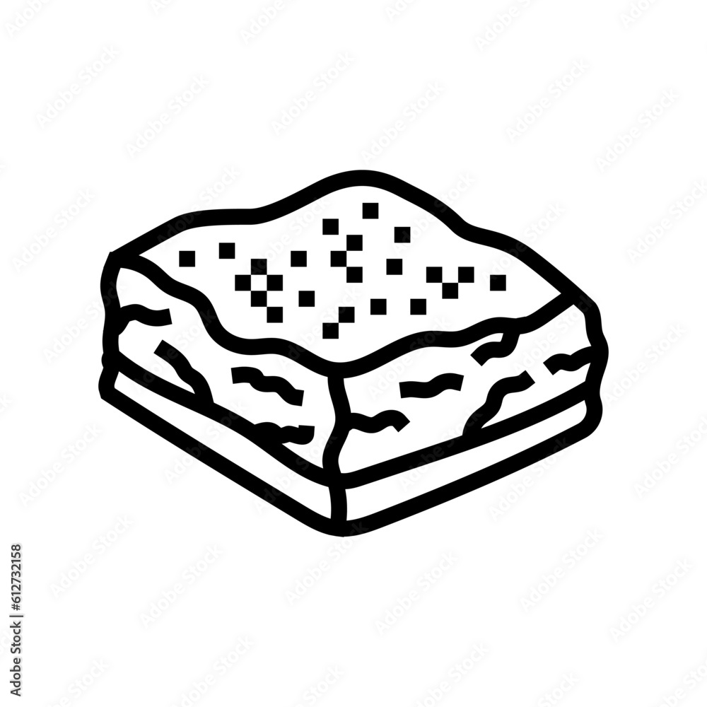 lemon bar food snack line icon vector. lemon bar food snack sign. isolated contour symbol black illustration lemon bar food snack line icon vector. lemon bar food snack sign. isolated contour symbol black illustration