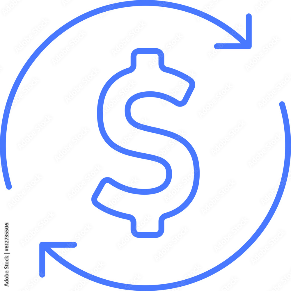 Money transfer line icon Money transfer line icon