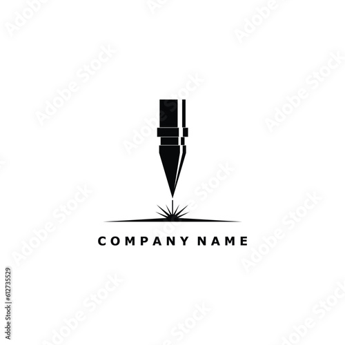vintage logo cut laser minimalist illustration, pictorial logo cut laser, cutting laser