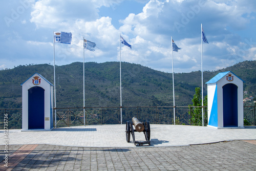 Fototapeta Naklejka Na Ścianę i Meble -  Principality of Seborga, a small village near Bordighera on the border between France and Italy