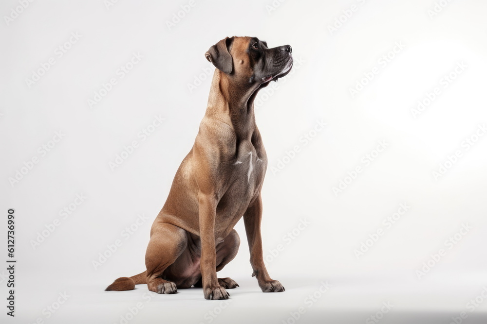 dog on white background, full body with free space dog on white background, full body with free space
