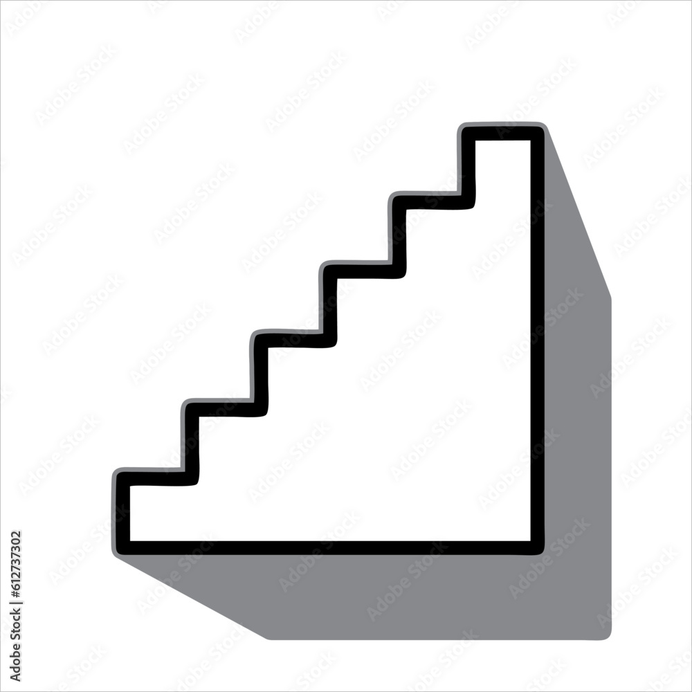 Fototapeta premium ladder concept line icon. Simple element illustration. ladder concept outline symbol design.
