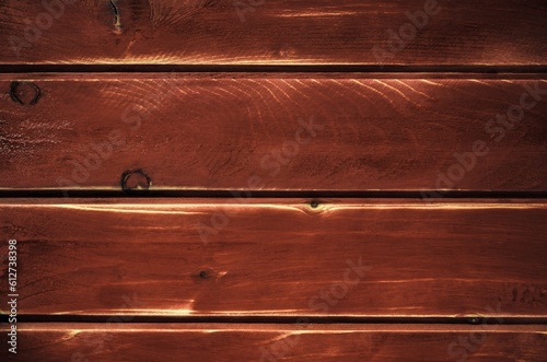 Brown wooden background. Texture of brown wooden planks.