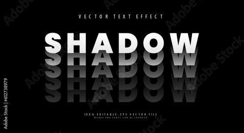 Multiple shadow editable vector text style effect.