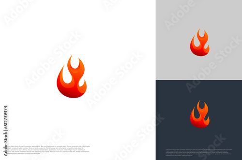 modern fire flame burn logo concept. Vector illustration