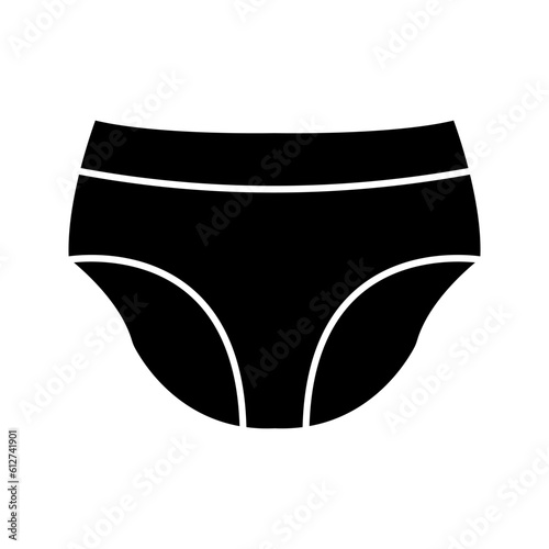 Panties icon flat design color editable