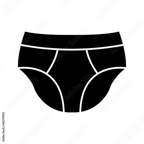 Panties icon flat design color editable