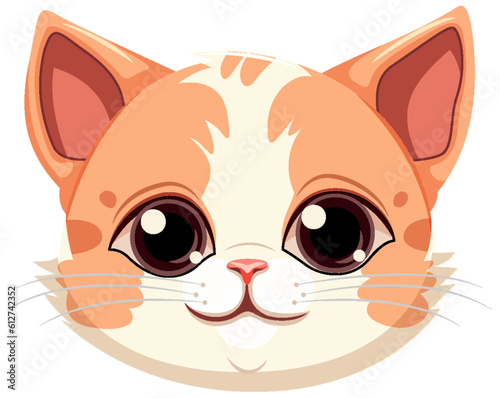Sweet eyed Kitten Cartoon Character