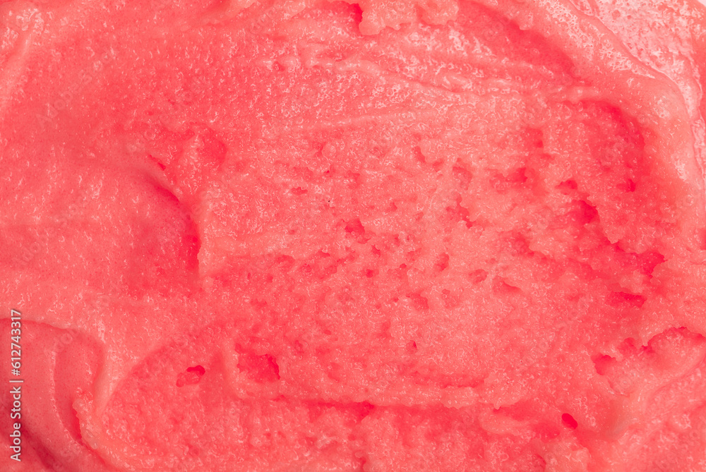 Berry yoghurt ice cream. Smoothies from fresh fruits and berries. Ice cream texture. Delicious sweet dessert close-up as a background. Berry yoghurt ice cream. Smoothies from fresh fruits and berries. Ice cream texture. Delicious sweet dessert close-up as a background.