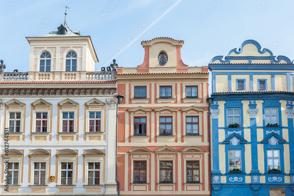 Obraz premium Architecture of Prague, Czech. Old Town Square.