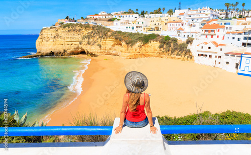 Tour tourism at Algarve coast- Carvoeiro- Portugal